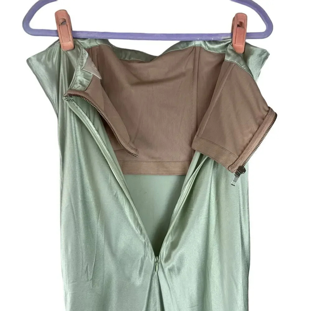 Stone Cold Fox x Revolve Mikayla Gown in Sage XL - Picture 13 of 14